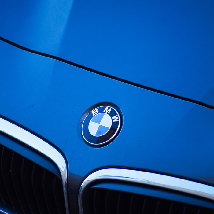 Image of BMW hood with logo