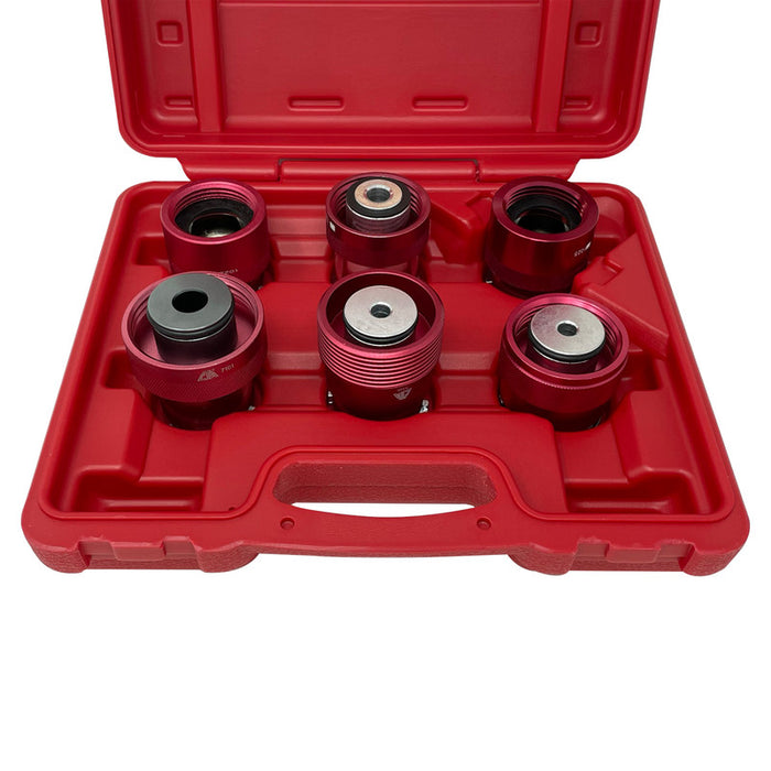7055 - 6 Pc. Radiator Pressure Tester Adapter Kit - Euro