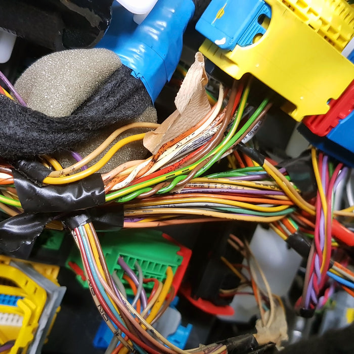 Jumbled car wires
