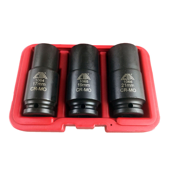 1069 - 3 Pc. Crank Bolt Socket Set