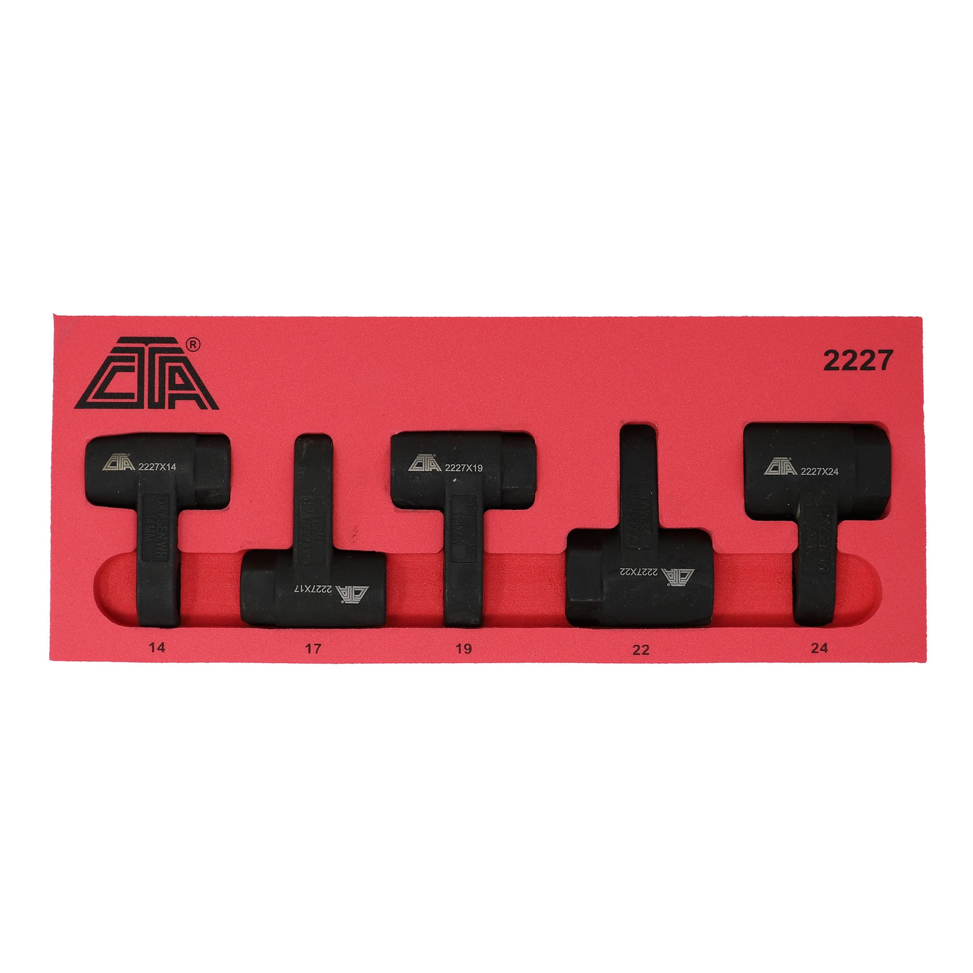 2227 - 5 Pc. Exhaust Gas Sensor Socket Set — CTA Manufacturing