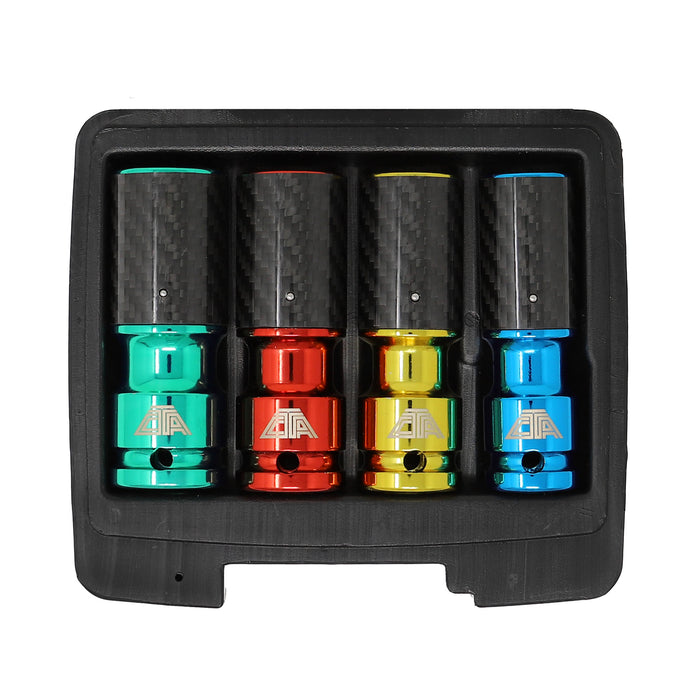 4250 - 4 Pc. Metric Lug Socket Set with Carbon Fiber Sleeves