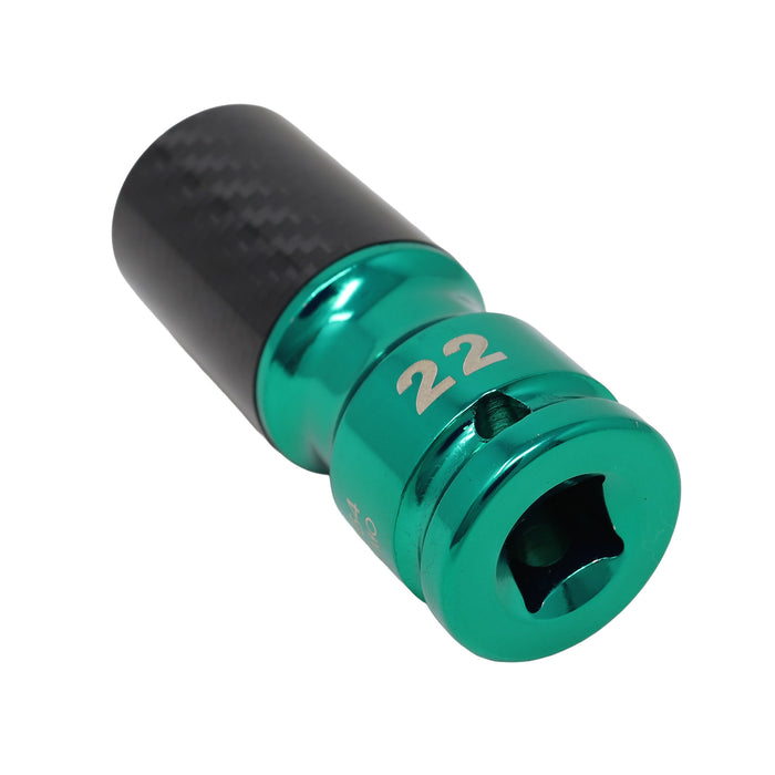 4254 - 22mm Metric Lug Socket with Carbon Fiber Sleeve