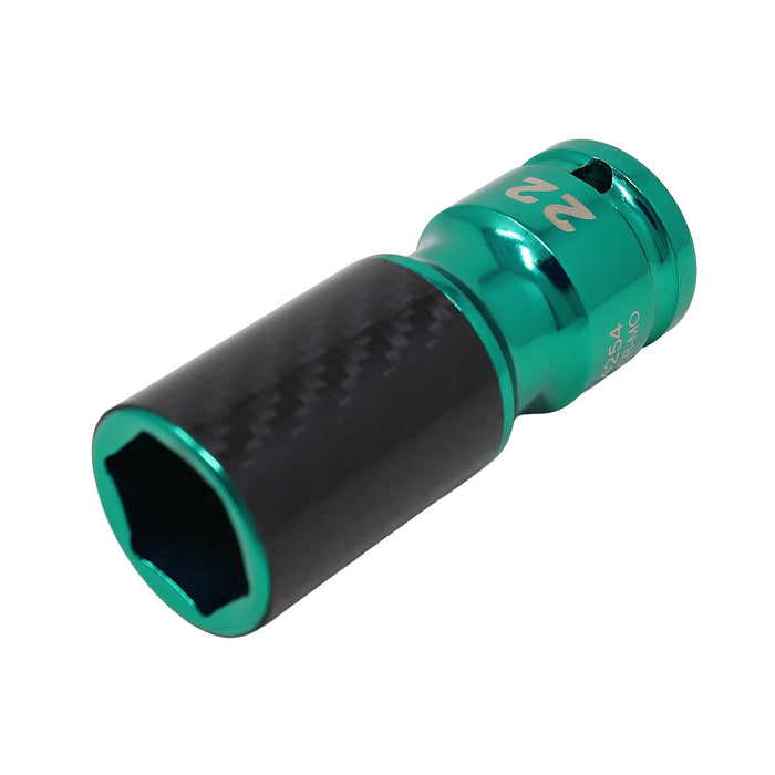 4254 - 22mm Metric Lug Socket with Carbon Fiber Sleeve