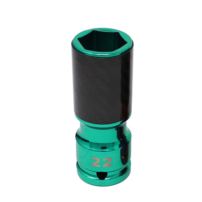 4254 - 22mm Metric Lug Socket with Carbon Fiber Sleeve