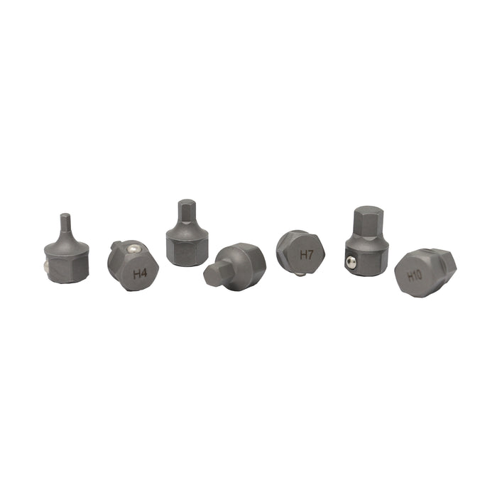 7-Piece Metric Hex Medium Insert Socket Bit Set - Mayhew Steel Tools For Allen/Hex Fasteners
