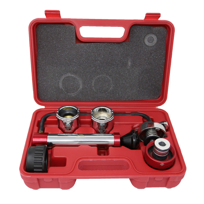 Kit Prova Radiatore Tester Di Pressione Con Tappi Professionale Zec 415 Utensili Manuali Kit Prova Radiatore Tester Di Pressione Con Tappi Professionale Zec 415 Utensili Manuali