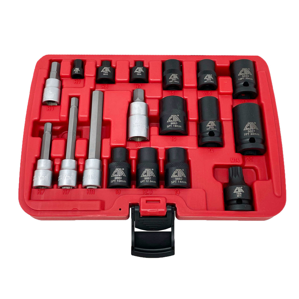 7394 - 18 Pc. Brake Caliper Socket Set — CTA Manufacturing