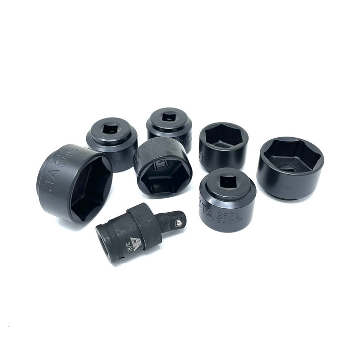 7440 - 8 Pc. Extra-Low-Profile Oil Filter Socket Set — CTA