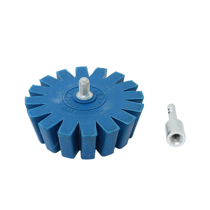 8063 - Conical Gear Eraser Wheel w/ Quick-Connect Arbor Adapter