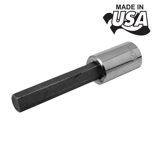 8545 - Metric Hex Socket Bit - 5mm  x 4" Made in USA