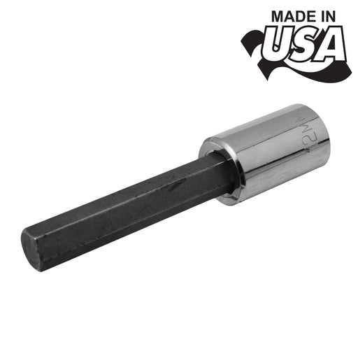 8547 - Metric Hex Socket Bit - 7mm x 4" Made in USA