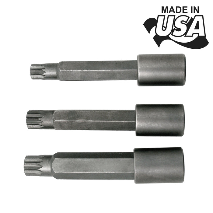 9270 - 12-Point Triple-Square 14mm, 16mm, 18mm "XZN" Tamper-Proof Wrench - Long