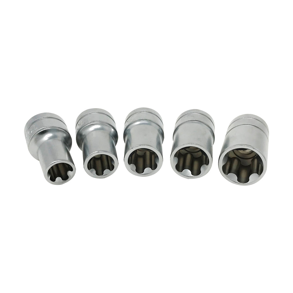 CARBYNE 12pc Super Short Torx Bit Socket Set – T10 To T60, Made From S2 Steel