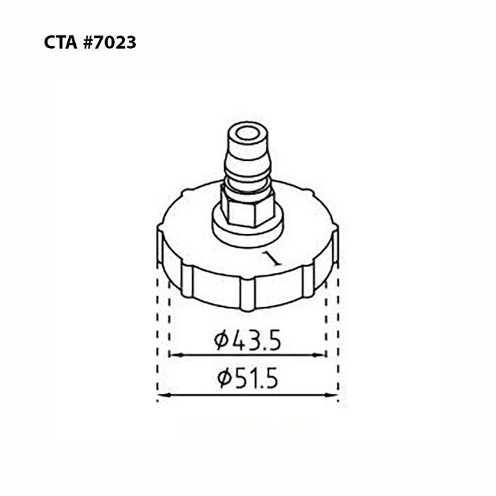 7023 - Master Cylinder Adapter - GM, Chrysler
