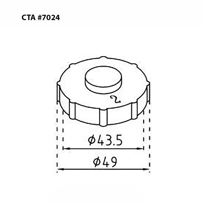 7024 - Master Cylinder Adapter - GM / Chrysler