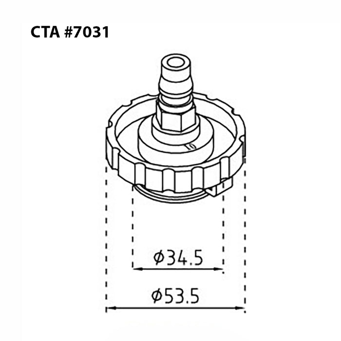 CTA Tools 7300M Brake Bleeder Master Cylinder Adapter Kit, 13 Pc.