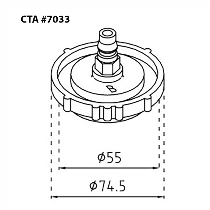 7033 - Master Cylinder Adapter - Honda/Acura