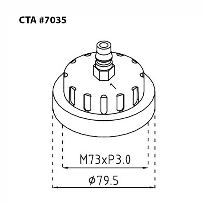 7035 - Master Cylinder Adapter - Ford