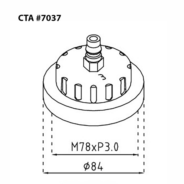 7037 - Master Cylinder Adapter - Mitsubishi