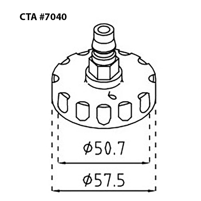 7300M - 13 Pc. Brake Bleeder Master Cylinder Adapter Kit