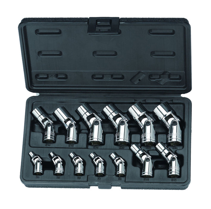 9220 - 13 Pc. Set - E-Series Torx® Sockets - W/U-Joint