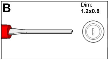 9812B - Terminal Tool "B" - 1.2mm x 0.6mm